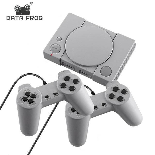 DATA FROG Mini 620 Consola de videojuegos retro Jugadores dobles Soporte de 8 bits Salida AV TV familiar Controlador de juegos retro