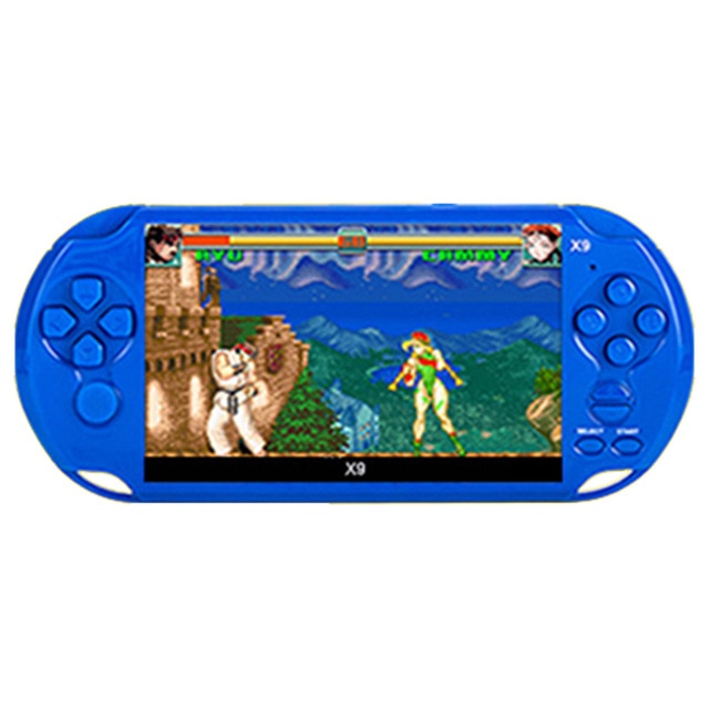 48 GB 128 bits consola de juegos portátil de 5.1 pulgadas MP4 Consola de videojuegos incorporado en 9450 para el juego de arcade / GBA / GBC / SNES / fc / regalo del niño SMD