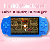 Nueva consola de juegos portátil de 2019 4.3 pulgadas incorporada 8GB 10000 Juegos retro MP4 Video / MP5 / Cámara / E-book Consola de juegos portátil